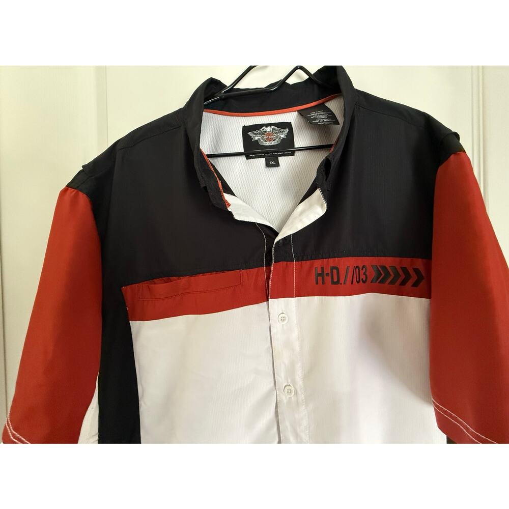 Harley Davidson HD Performance Vented Short Sleeve Shirt Breathable  Mens 3XL